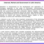 Internet, Market and Government in Latin America