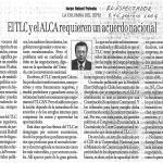 El TLC y el ALCA requieren un acuerdo nacional
