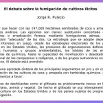 El debate sobre la fumigación de cultivos ilícitos