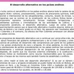 El desarrollo alternativo en los países andinos