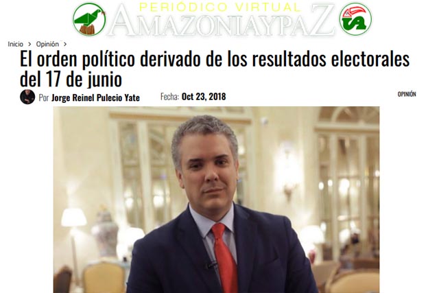 El orden político derivado de los resultados electorales del 17 de junio 2018