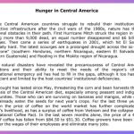 Hunger in Central America. By Jorge Pulecio