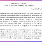 La burguesía cafetera: Estado y política económica en Colombia