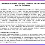 The Challenges of Global Economic Insertion for Latin America  and the Caribbean