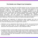 The Debate over Illegal Crop Fumigation